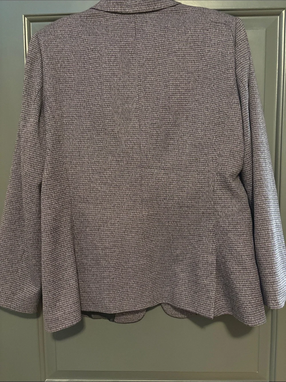 Purple Textured Single-Button Blazer - Picture 4 of 4
